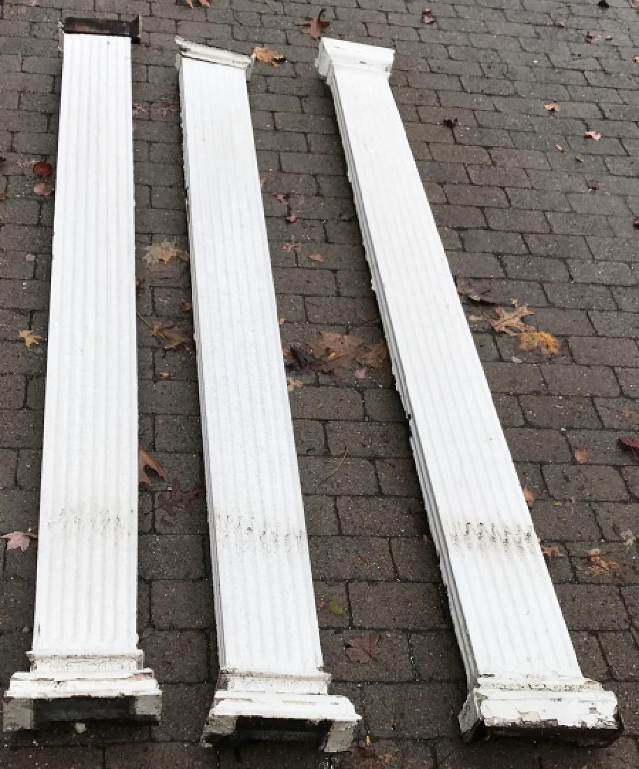3 Roman Doric Columns Wood & Gesso Salvage (1 of 3)