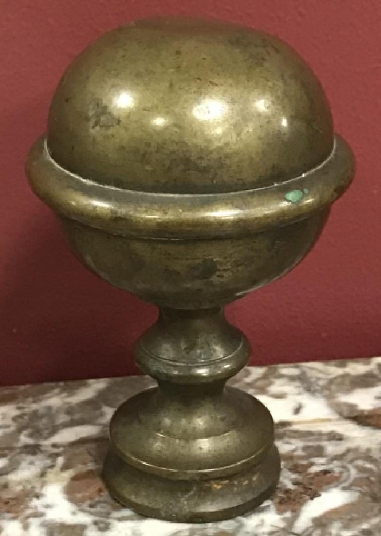 Antique Brass Architectural Newel Post Finial