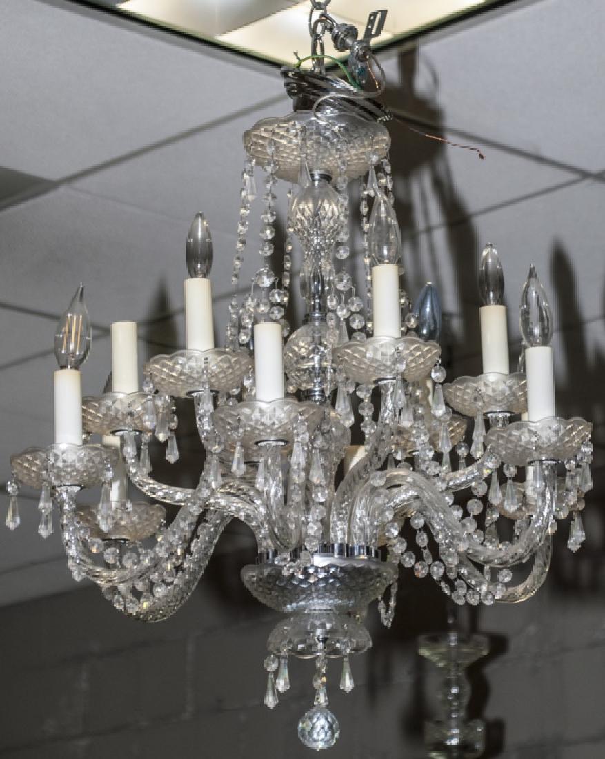 Crystal Chandelier w Two Tiers of Arms (1 of 5)