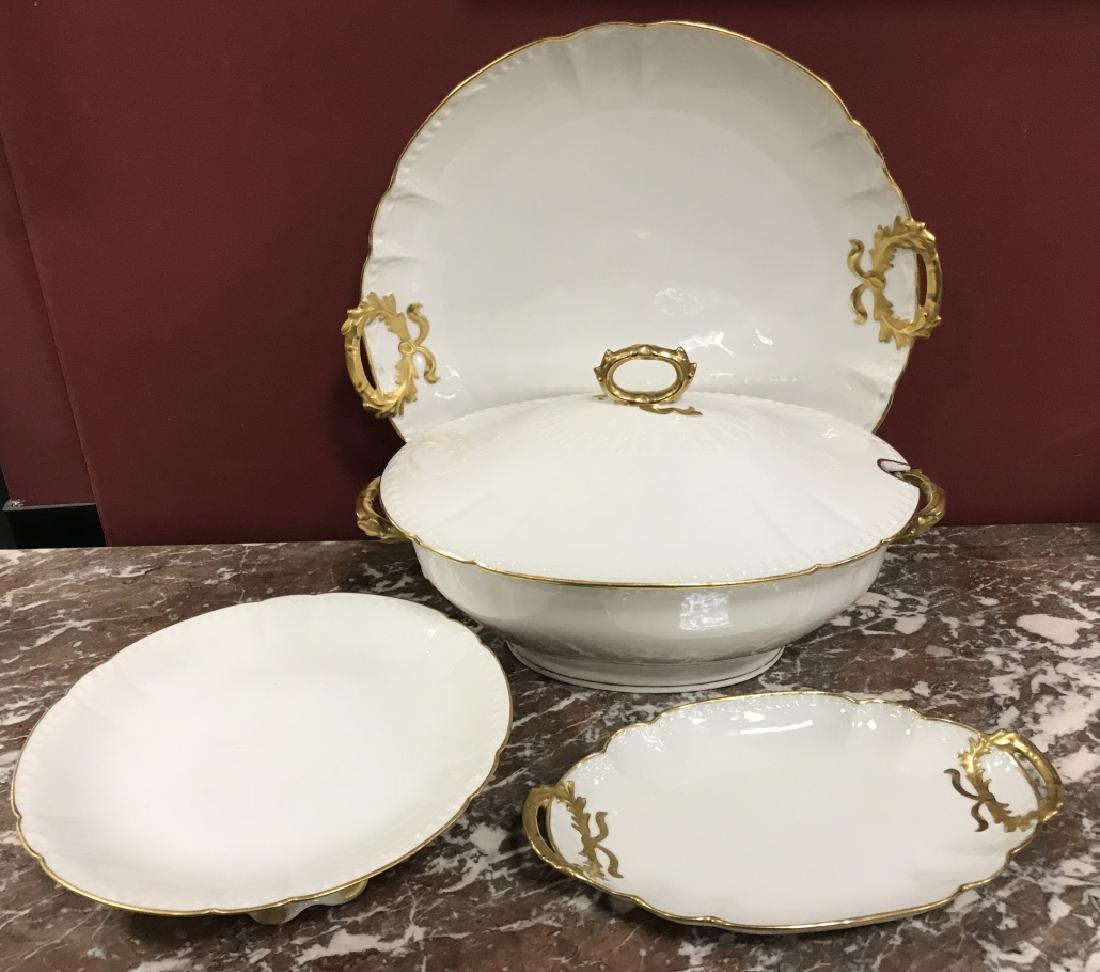 GDA Limoges White / Gold Porcelain Serving Pieces (1 of 4)