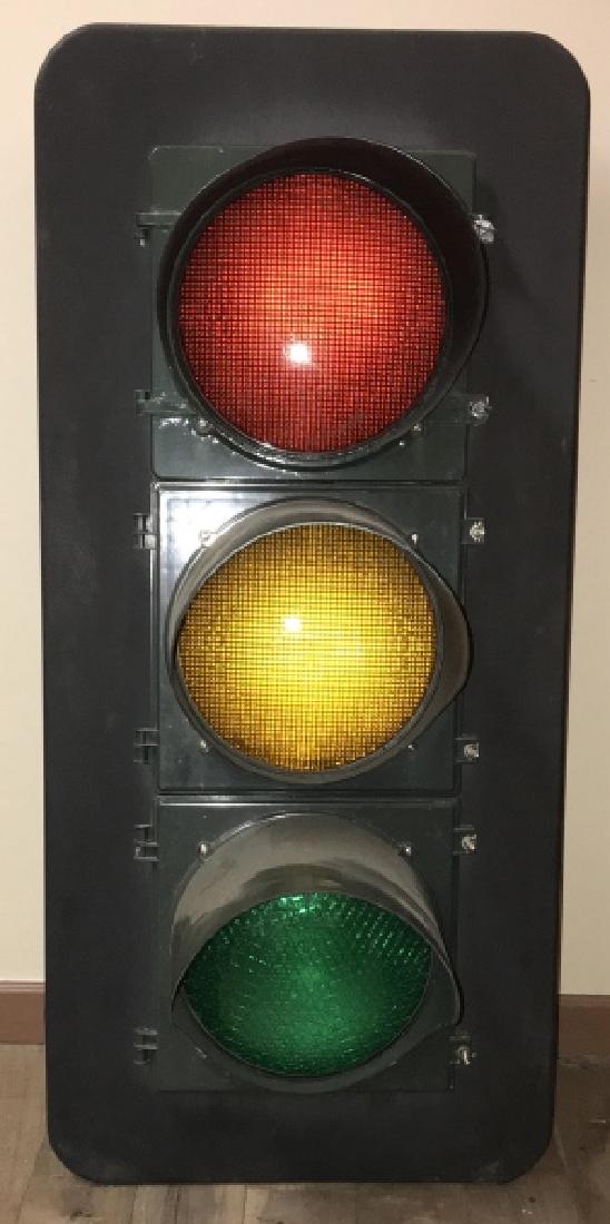 Large Vintage Three Color Traffic / Signal Light (1 of 9)