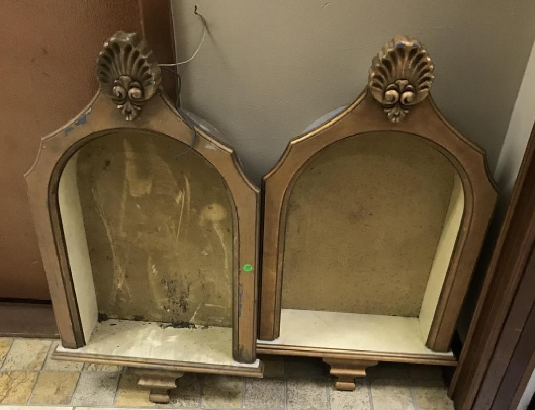 Pair French Rococo Style Lit Niches / Wall Pockets (1 of 2)