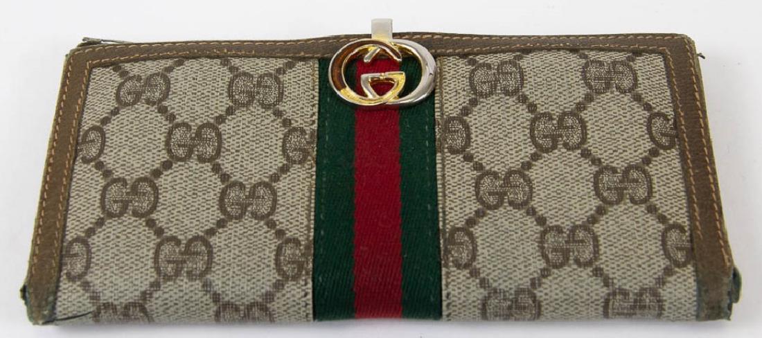 Vintage Italian Leather Gucci Monogrammed Wallet (1 of 6)