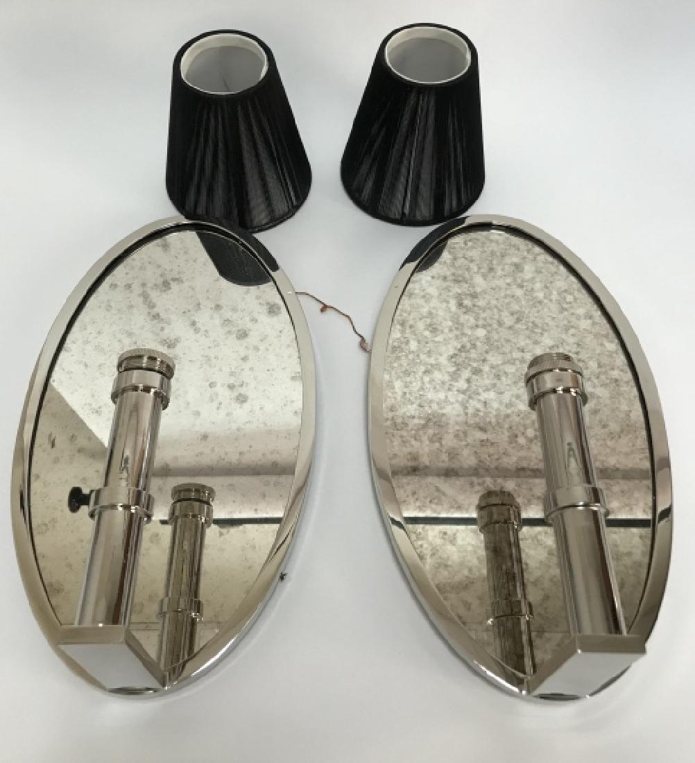 Pair Waterworks Lawson Mirrored Sconces (1 of 4)