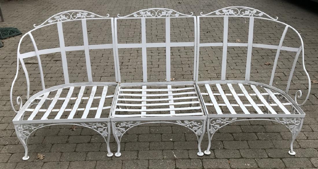 Wrought Iron Salterini Style Outdoor Settee (1 of 6)