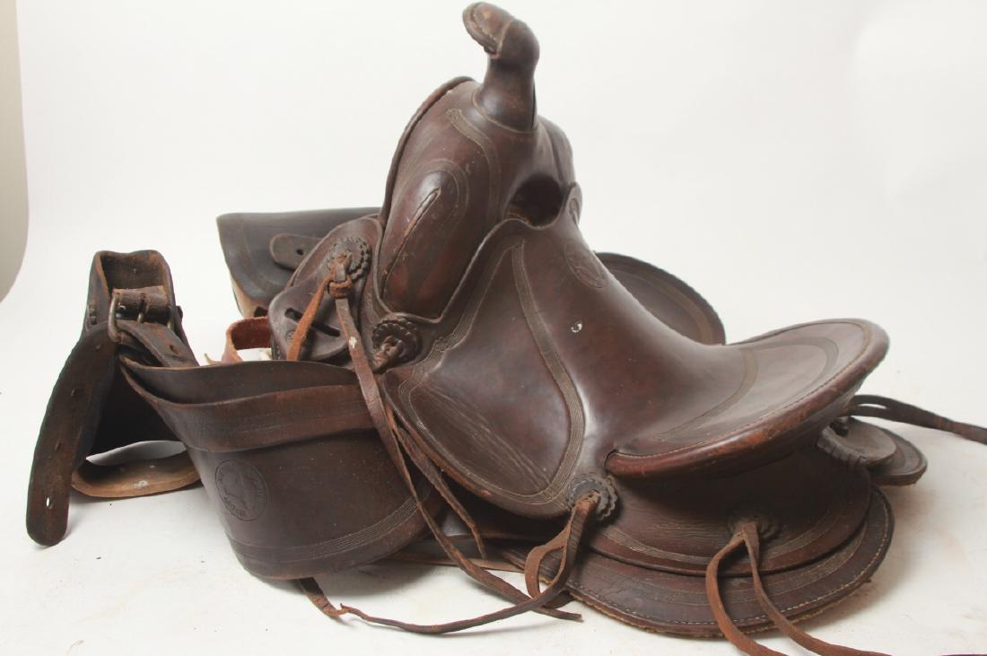 Vintage Porter Western Leather Saddle (1 of 10)