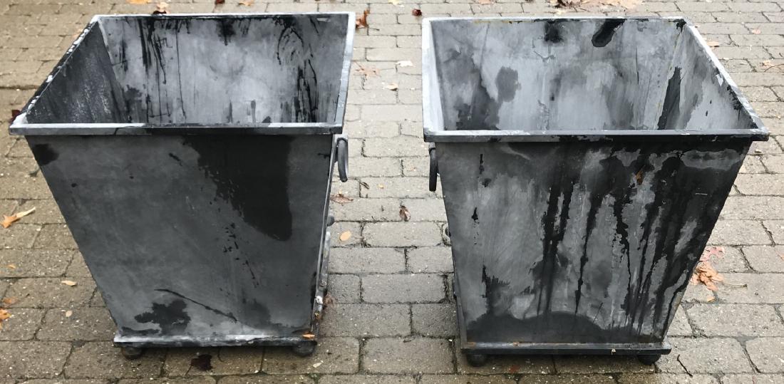 Pair Contemporary Cast Iron Dutch Style Planters (1 of 4)