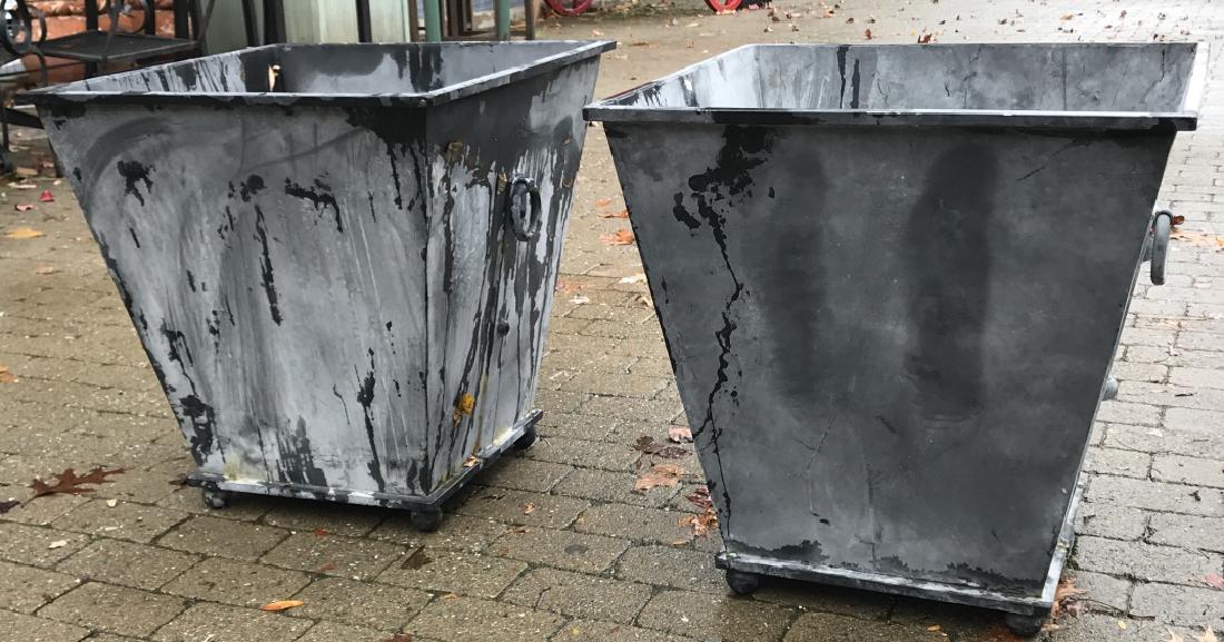 Pair Contemporary Cast Iron Dutch Style Planters (1 of 4)
