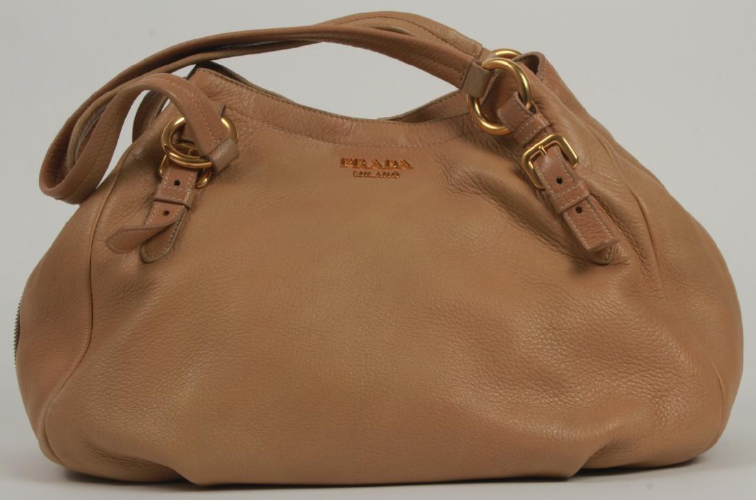 Leather satchel Prada Brown in Leather - 40813602