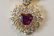 Estate 18kt Yellow Gold Ruby & Diamond Necklace - 10