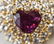 Estate 18kt Yellow Gold Ruby & Diamond Necklace - 2