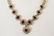 Estate 18kt Yellow Gold Ruby & Diamond Necklace - 6