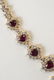 Estate 18kt Yellow Gold Ruby & Diamond Necklace - 7