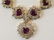 Estate 18kt Yellow Gold Ruby & Diamond Necklace - 9