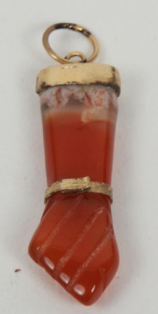 Estate Carved Hardstone Figa Pendant / Charm (1 of 2)