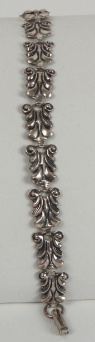 Estate Sterling Silver Art Deco Panel Bracelet (1 of 5)