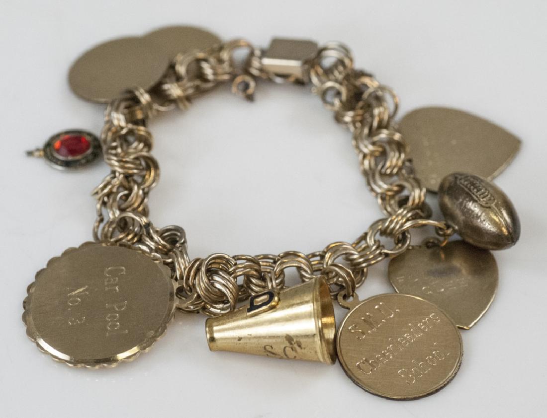 Southern Methodist Uni Vintage Charm Bracelet (1 of 9)