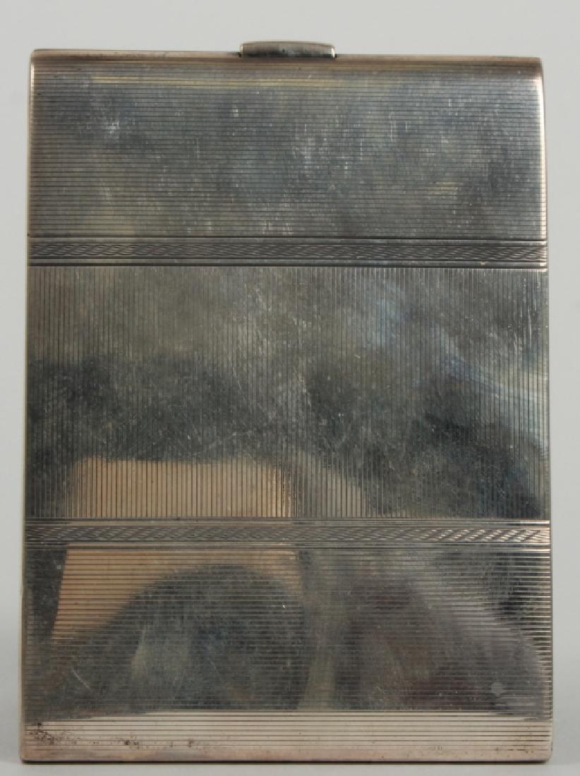 Art Deco Sterling Silver Cigarette / Card Case (1 of 6)