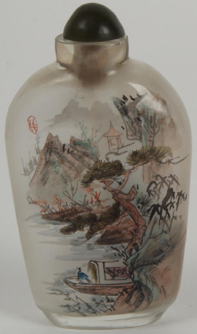Chinese Reverse Painted on Glass Snuff Bottle (1 of 4)