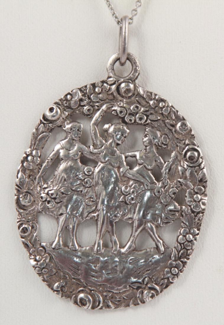 Sterling Silver Three Grace Necklace by Coppini (1 of 6)