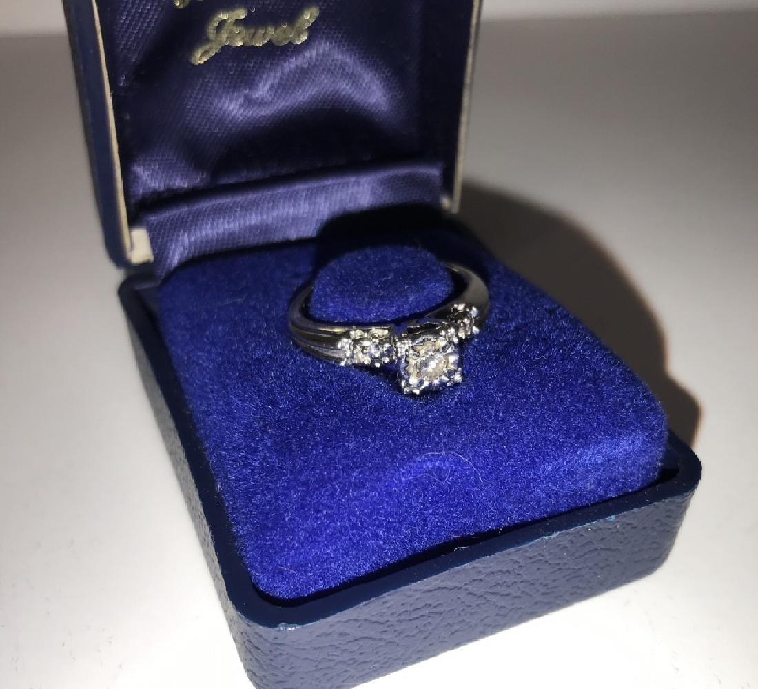 Estate 14k White Gold & Diamond Solitaire Ring (1 of 3)