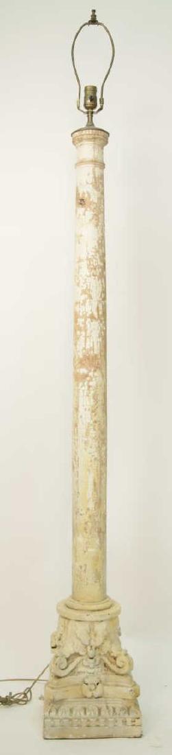 Architectural Salvage Column Converted Floor Lamp (1 of 6)