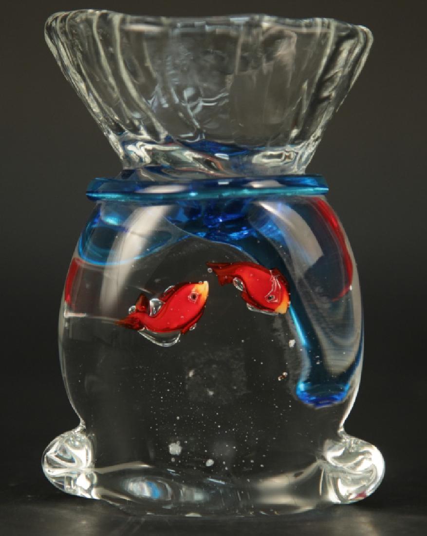Italian Murano Art Glass Statue of a Gold Fish (1 of 6)