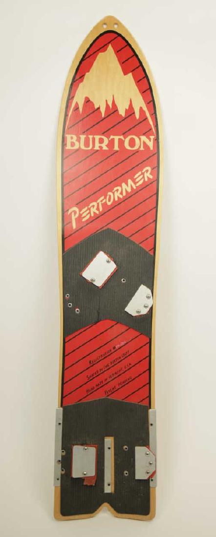 Vintage 1980s Burton Performer Wooden Snowboard (1 of 5)
