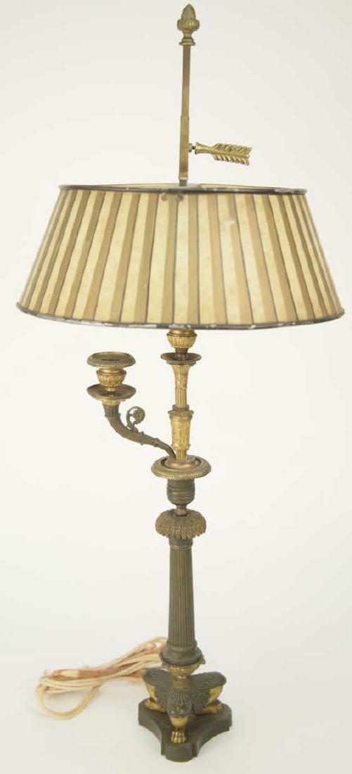 Antique Mid 19th C Bronze Bouillotte Lamp (1 of 6)