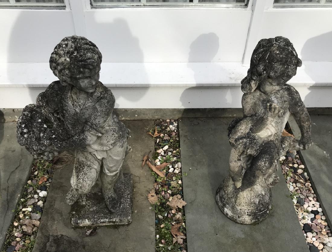 Two Cast Stone French Style Garden Statues (1 of 5)