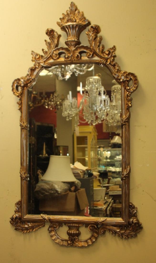 Large French Empire Style Gold Tone Wall Mirror (1 of 4)