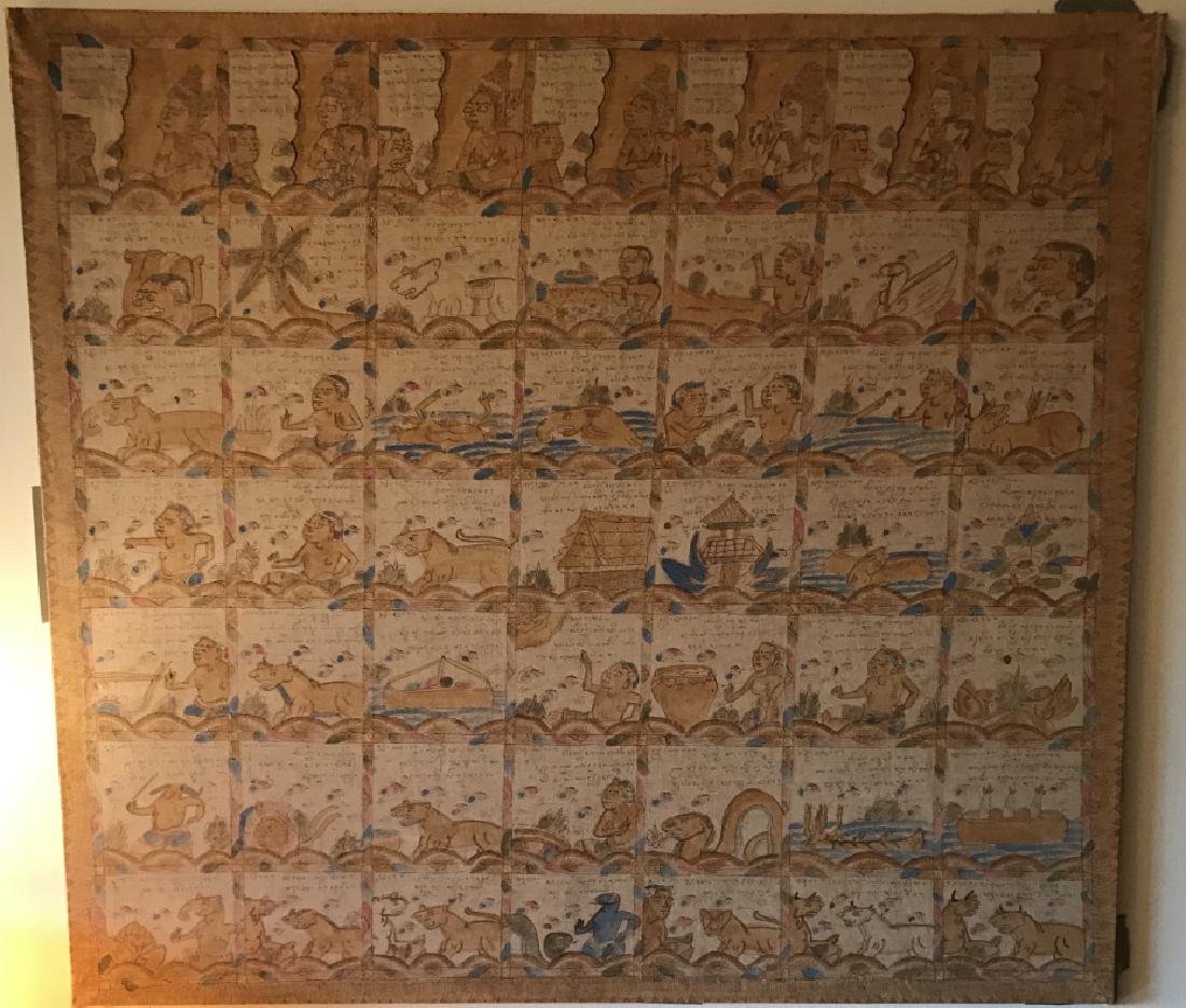 Vintage Batik Fabric Story Panel from Bali (1 of 3)