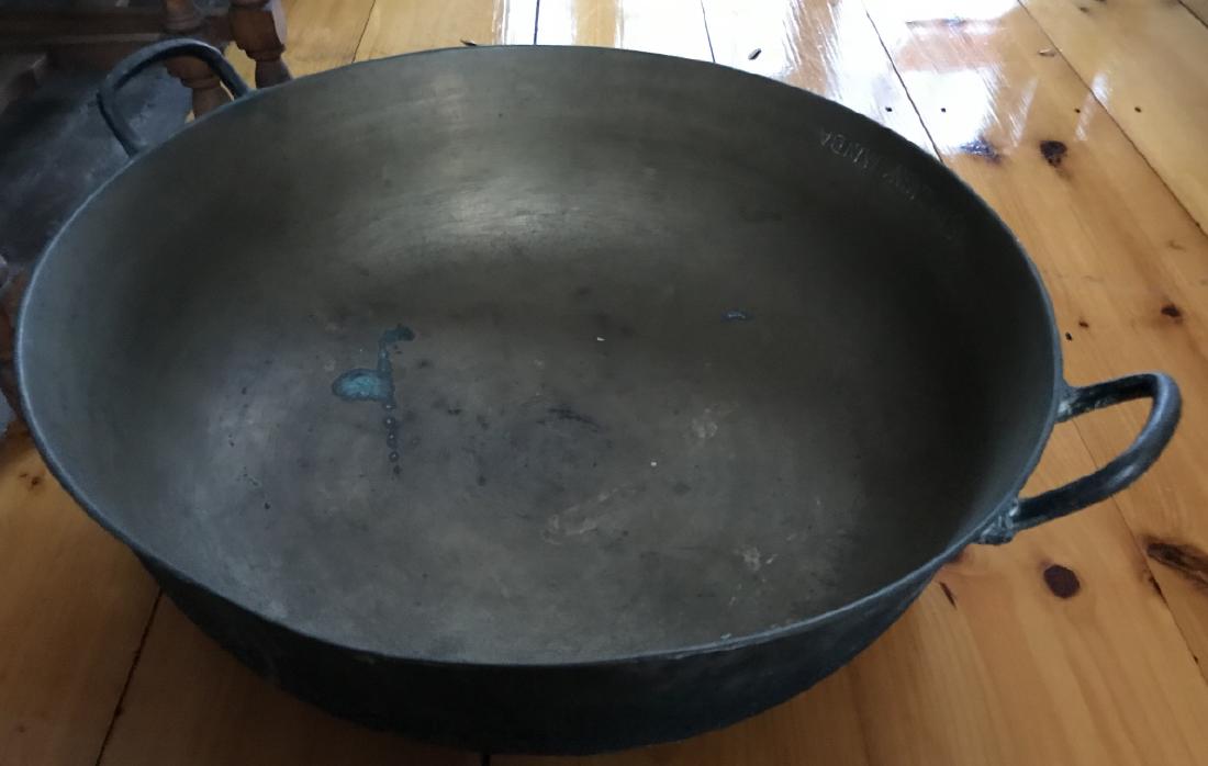 Large Signed Antique Cooking Handled Vessel (1 of 3)