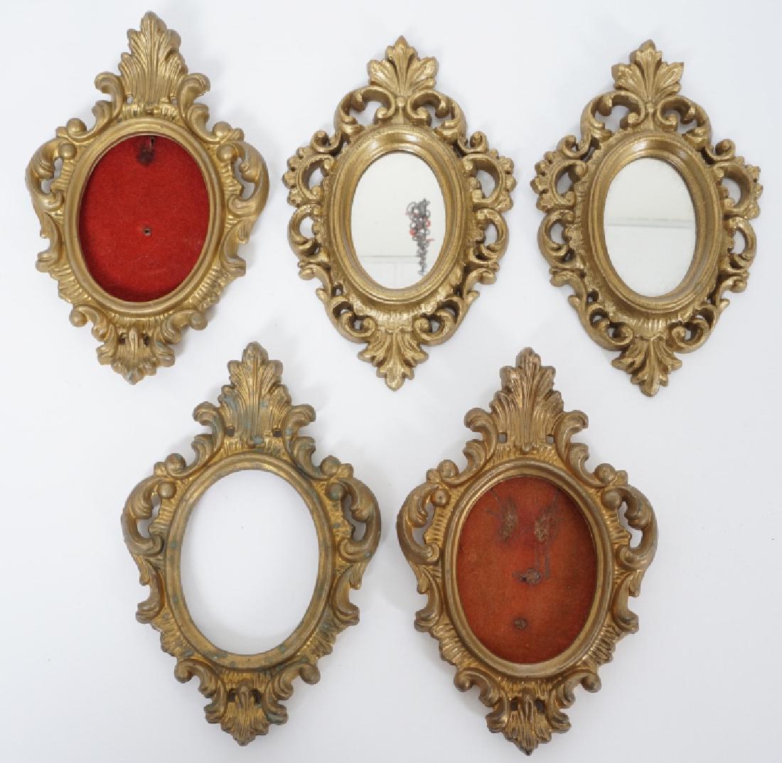 Set of Florentine Style Miniature Frames & Mirrors (1 of 7)