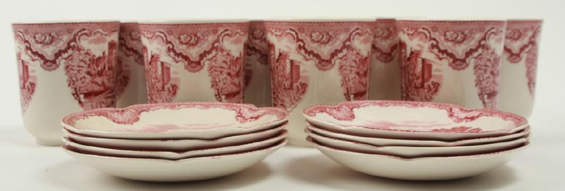 Set of Johnson's Bros Old Castles Mugs & Saucers (1 of 9)