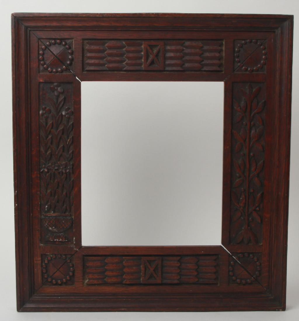 Antique Black Forest Style Carved Hardwood Frame (1 of 6)