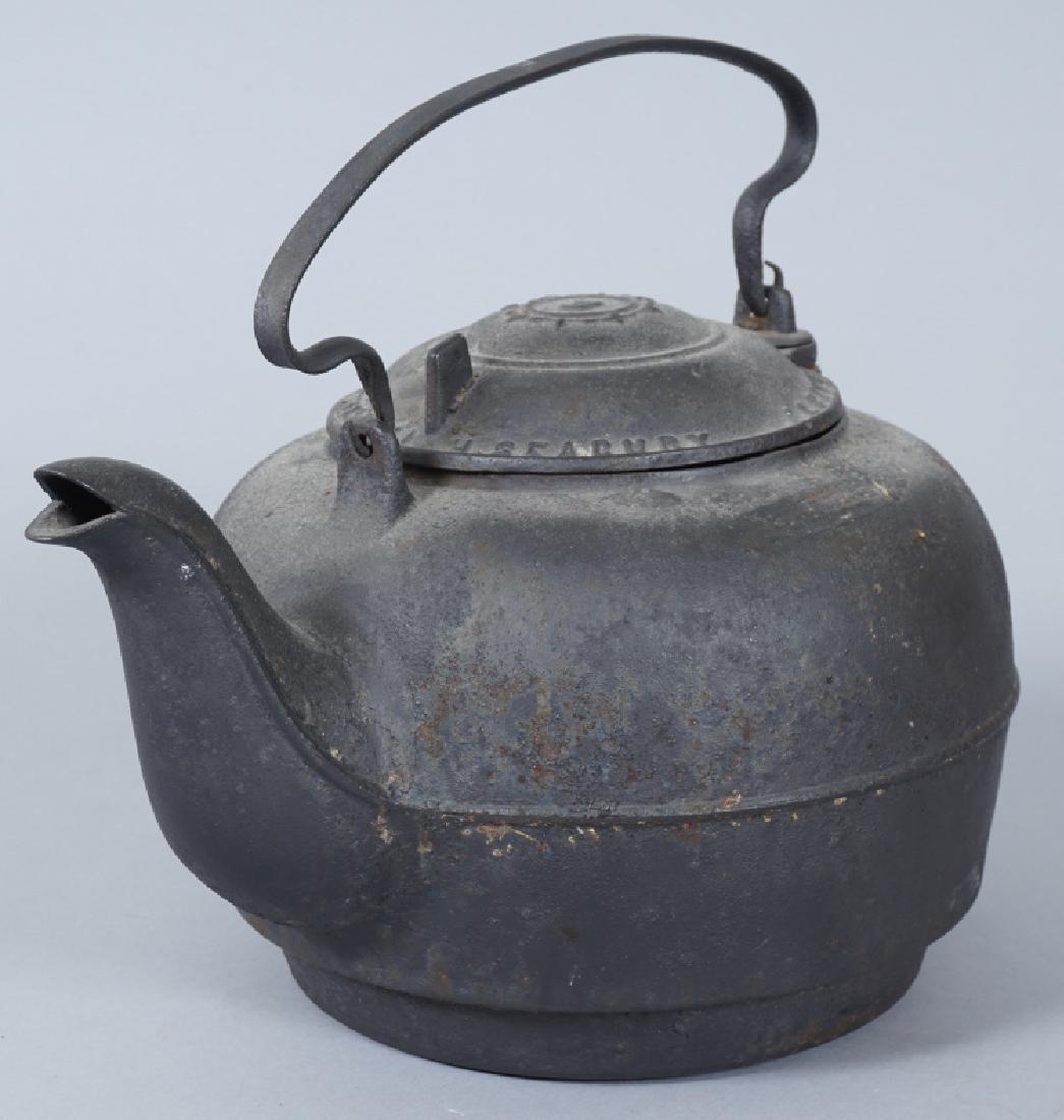 Vintage Iron Hearth Tea Kettle