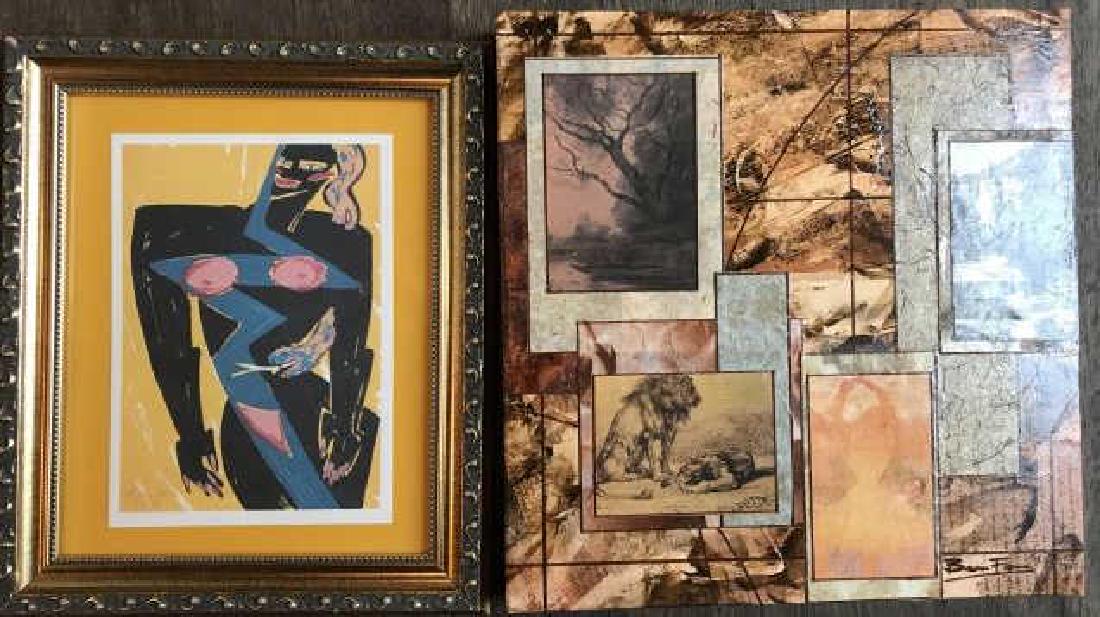 Artwork Group - Mixed Media & Vintage Framed Print (1 of 3)