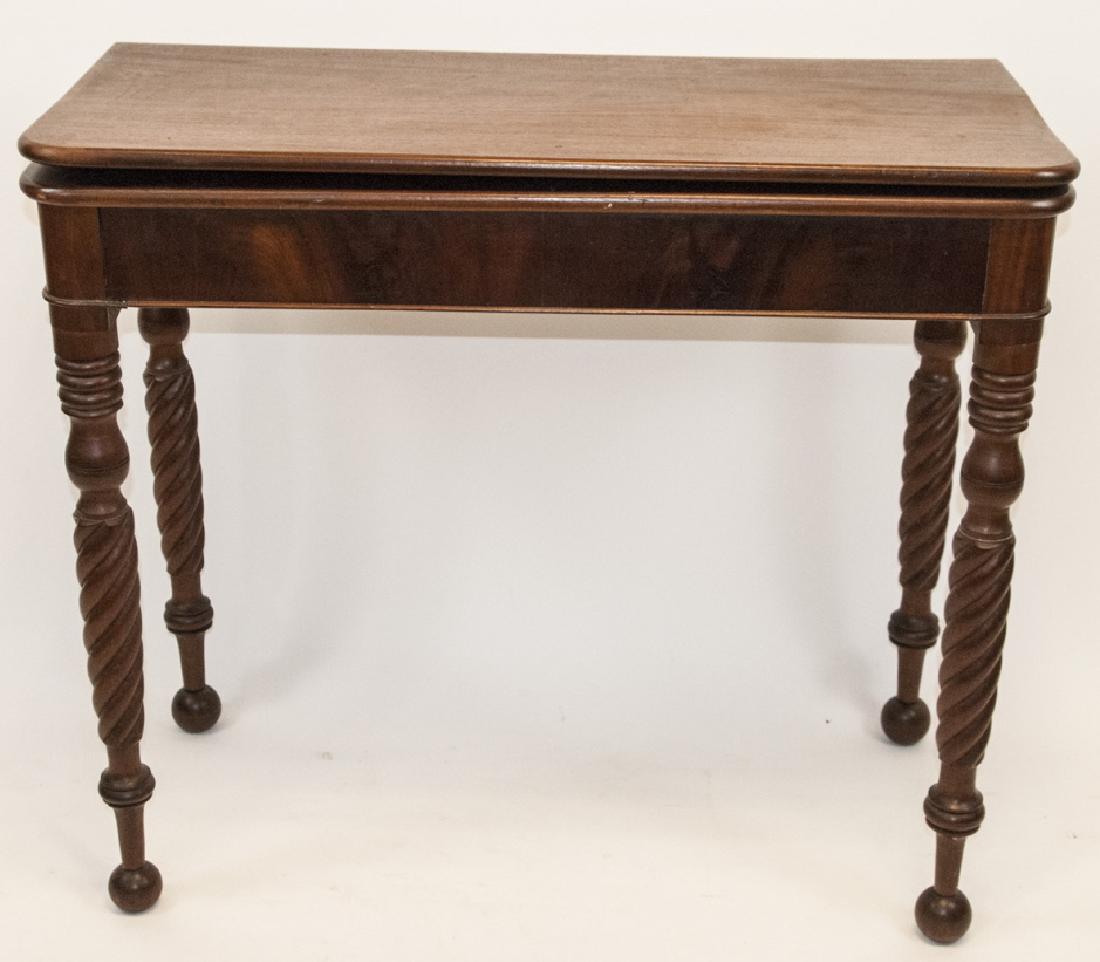 Hollywood Regency Style Mahogany Drop Leaf Table (1 of 10)