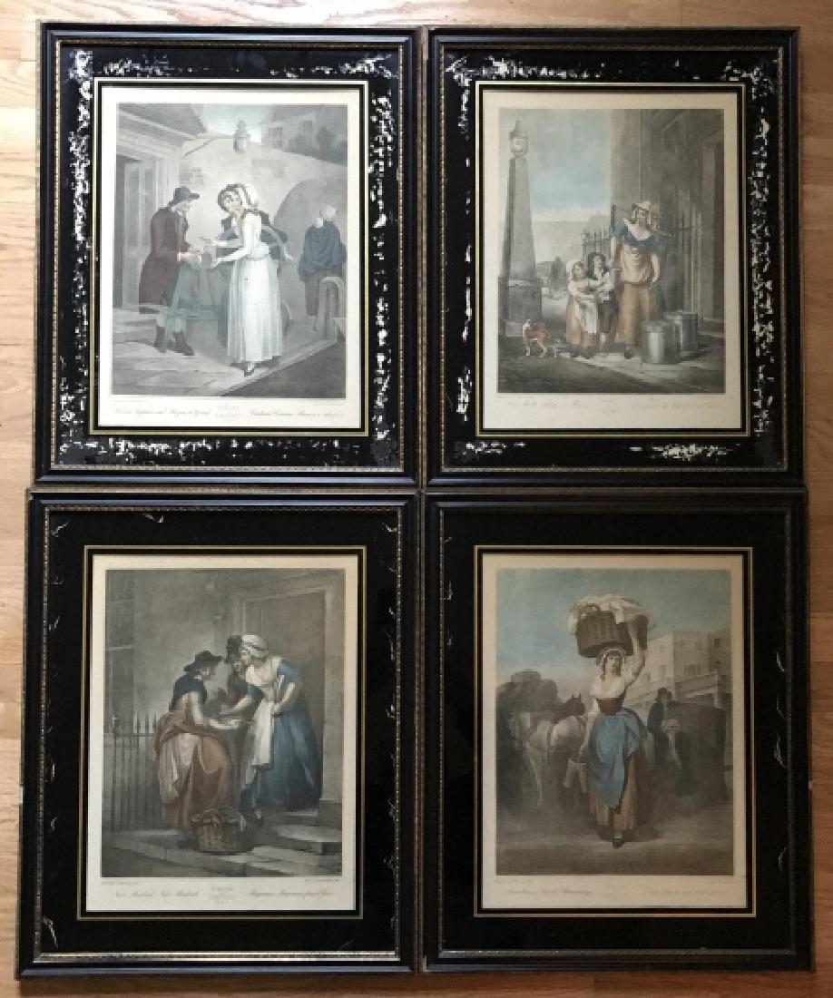 Four Antique "The Cries of London" Framed Prints (1 of 4)