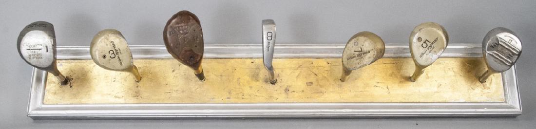 Custom Folk Art Golf Club Mounted Coat Rack (1 of 9)