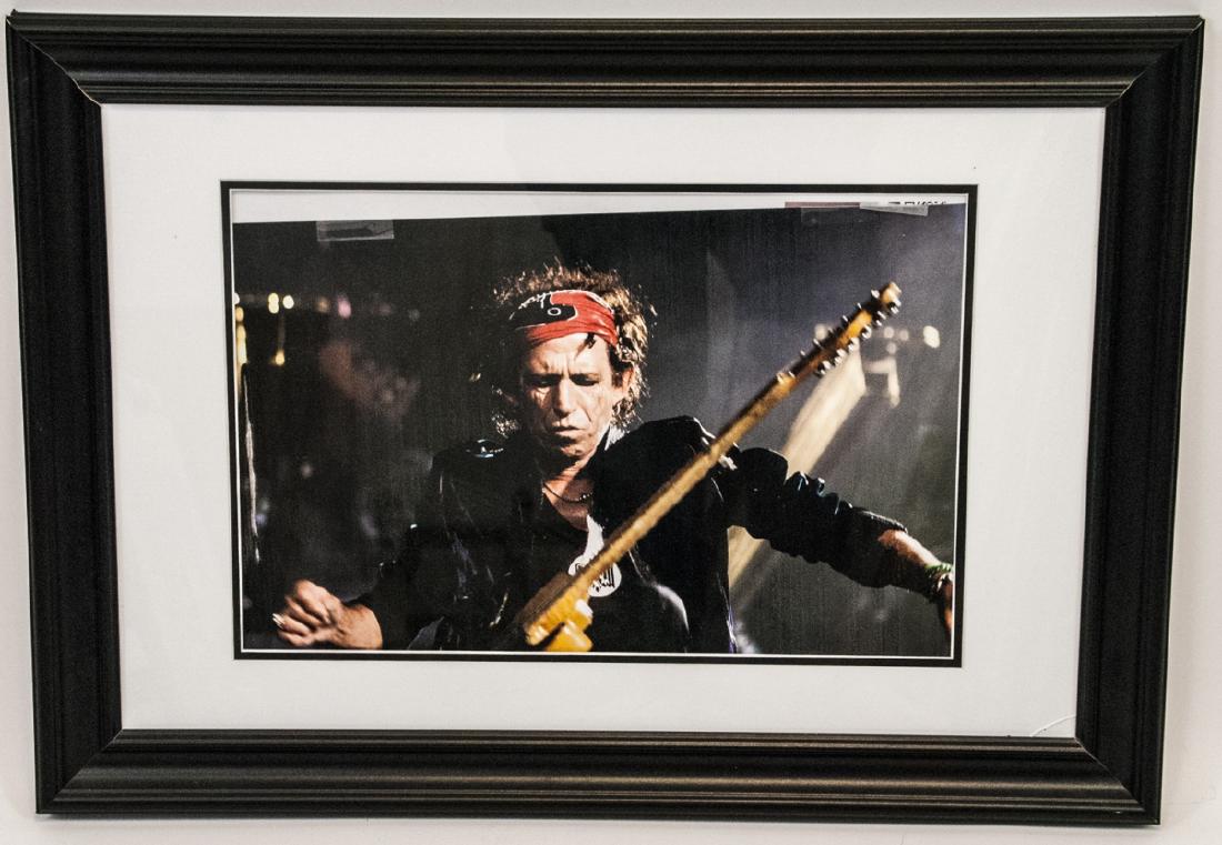 Framed Print of Keith Richards in Concert (1 of 4)