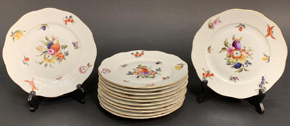 12 Herend Fruits and Flowers Lunch Plates (1 of 12)
