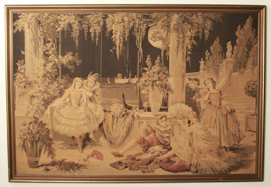 Large Antique French Framed Tapestry Panel (1 of 7)