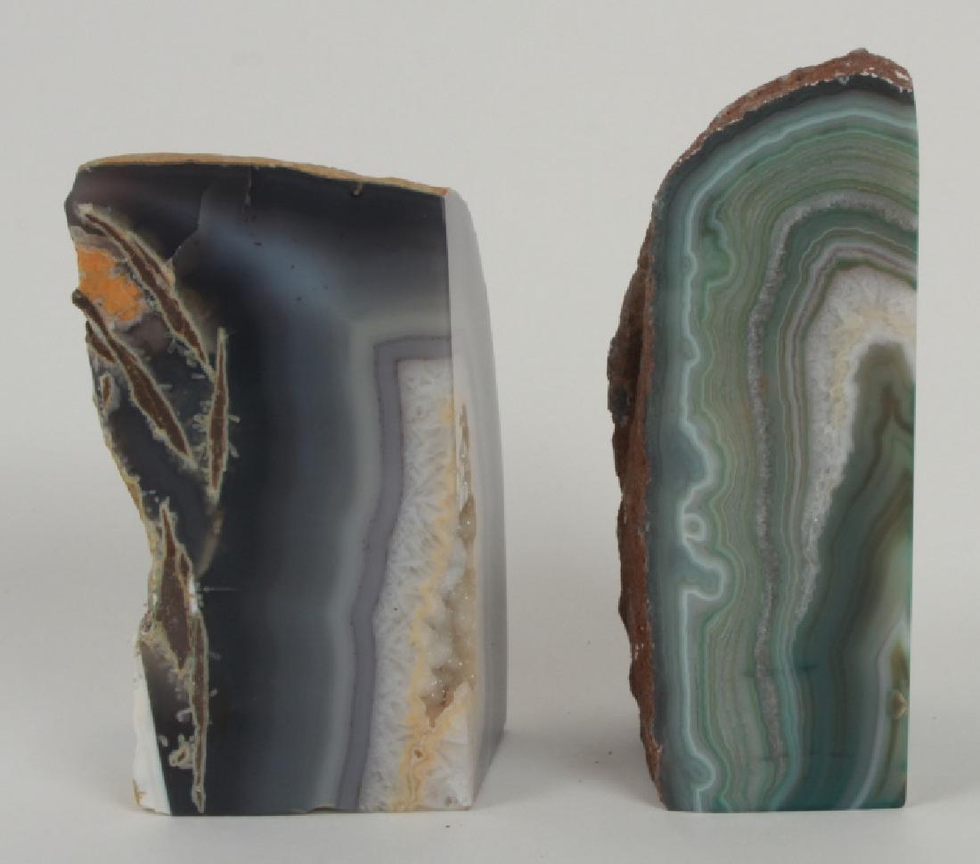 Two Examples Natural Agate & Druzy Specimens (1 of 6)