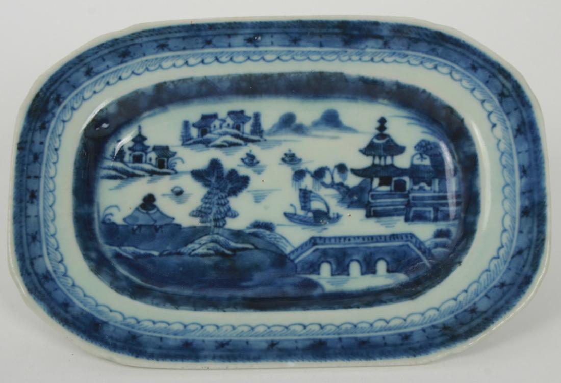 Antique Chinese Canton Porcelain Butter Dish (1 of 4)