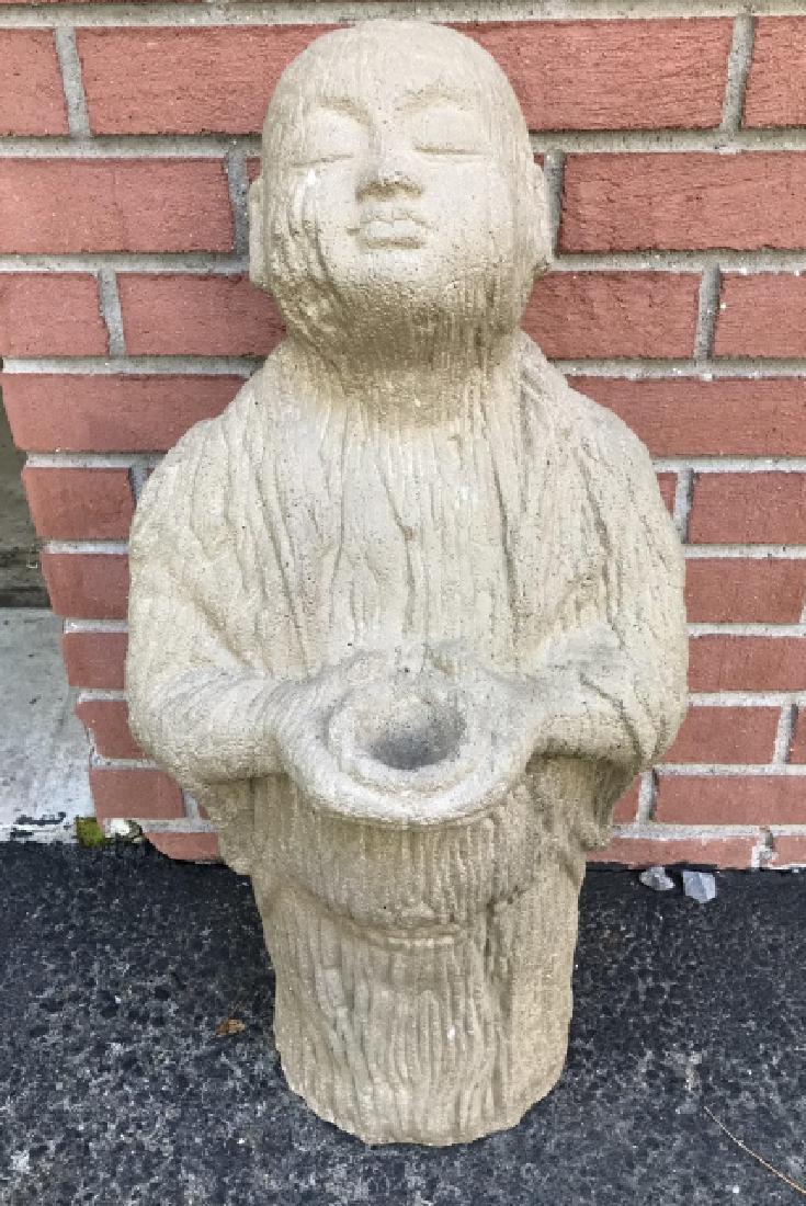 Chinese / Asian Cast Stone Garden Statue (1 of 3)