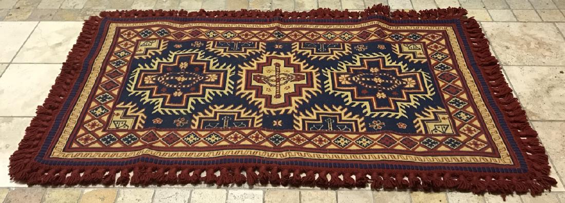Traditional Kazak Style Persian Throw Rug Tapestry (1 of 6)