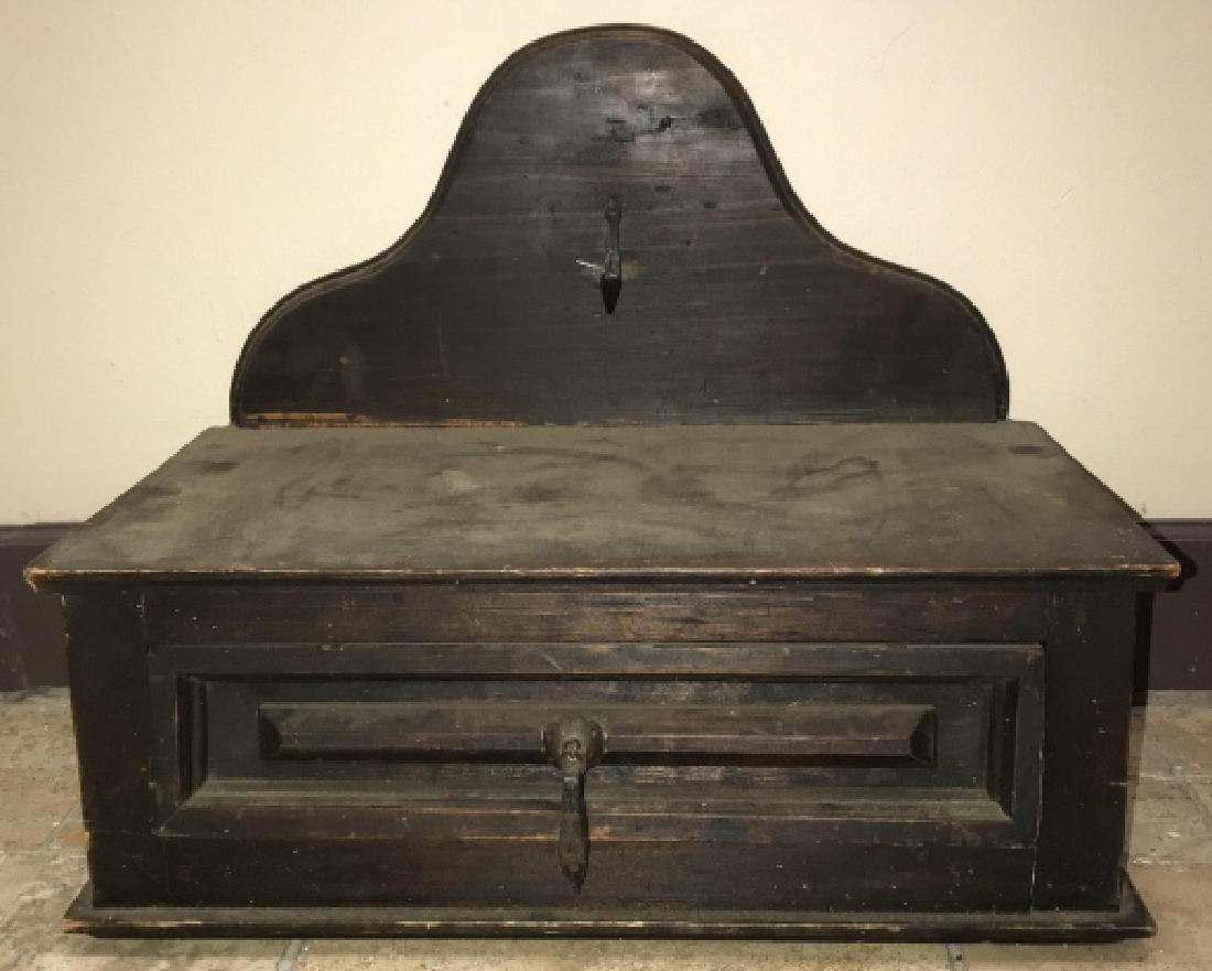 Antique Hand Carved Wooden Candle Box (1 of 4)