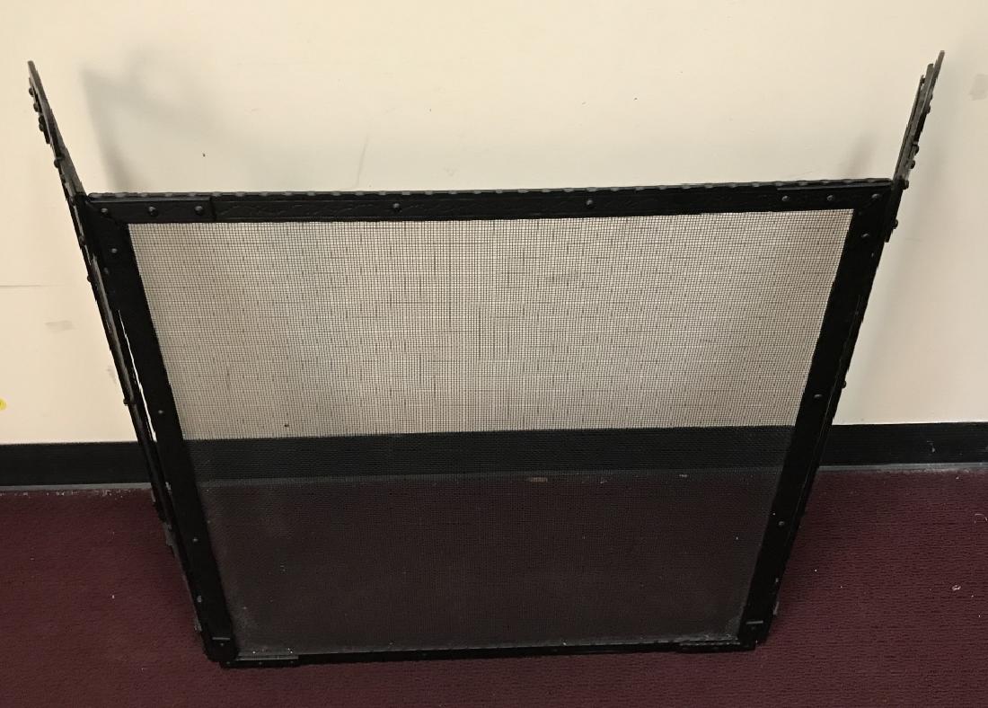 Wrought Iron Rustic Black Fire Place Screen (1 of 3)